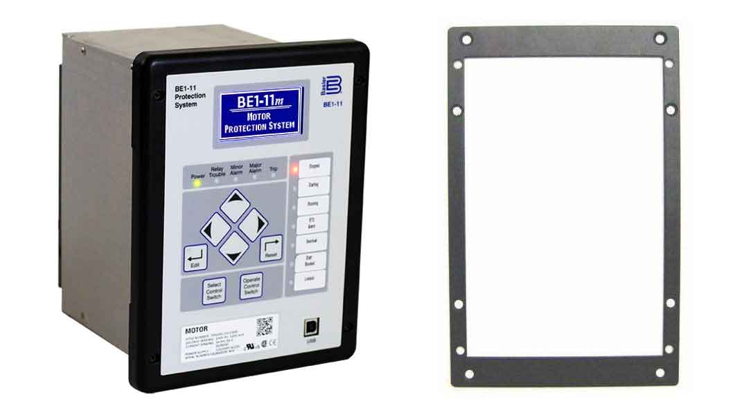 BE1-11 J case adapter plate for GE S2 or ABB FT-21 cutout, Basler p/n: 9108551021